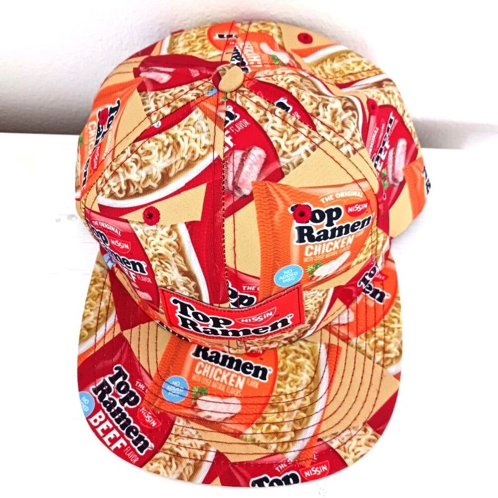 Top Ramen Nissin Noodle Graphic Print Snapback Hat